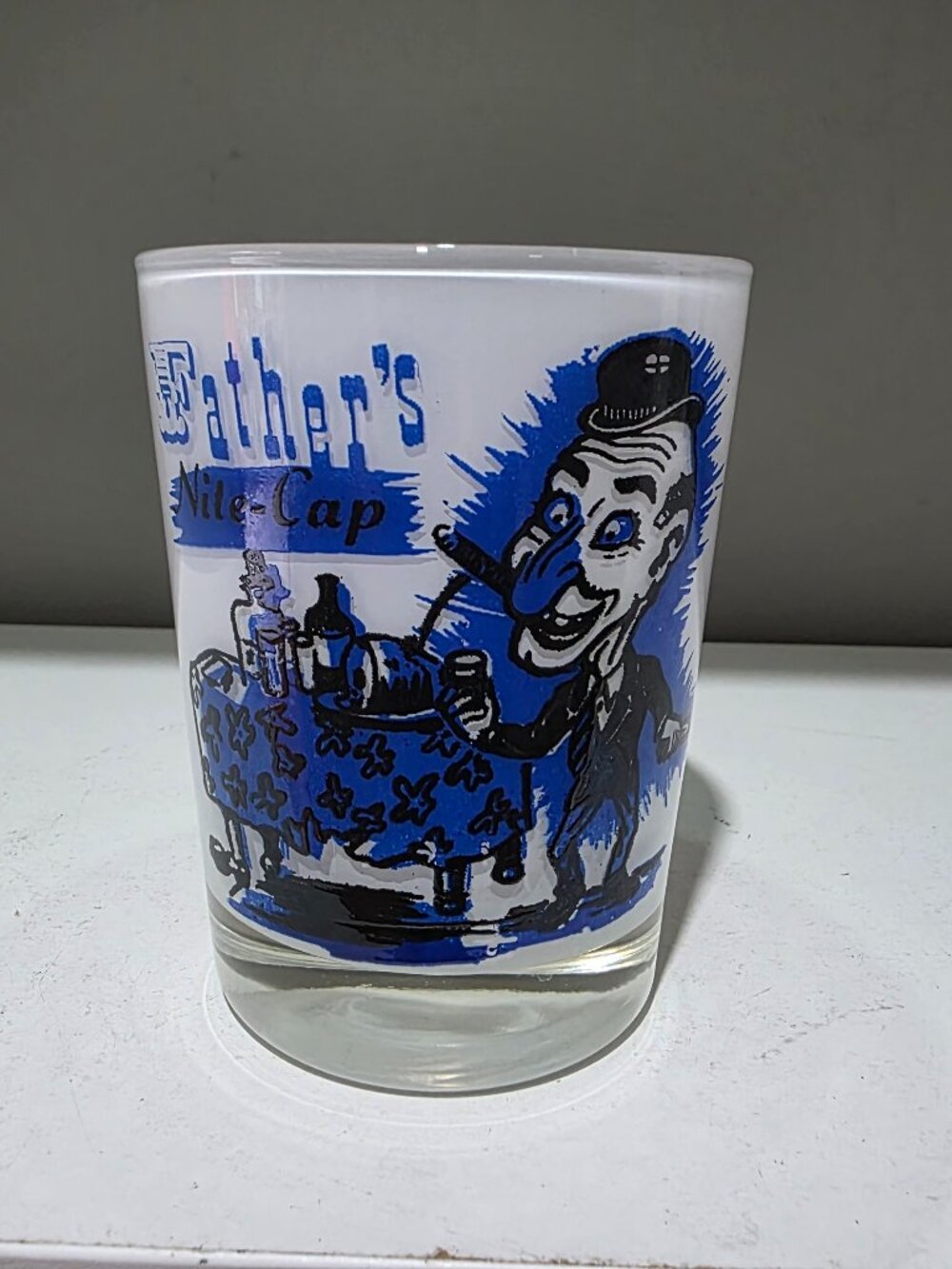 Vintage Father’s Nite Cap 15 Oz Novelty Drinking Glass